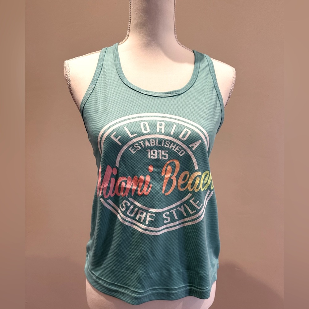 Quick Dry Aqua Racer Back Tank NWT